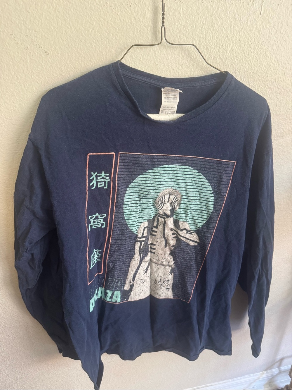 Demon Slayer Akaza Anime Graphic Long-sleeve Tee